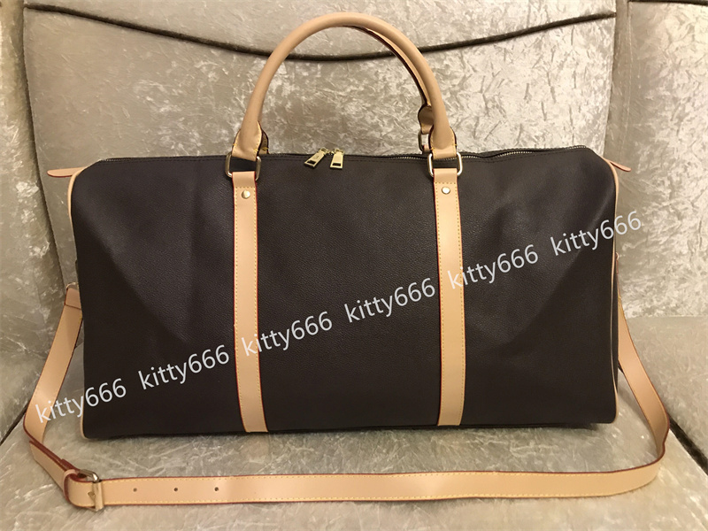 

54CM new fashion men women travel bag duffle bag, brand designer luggage handbags large capacity sport bag, Old flower