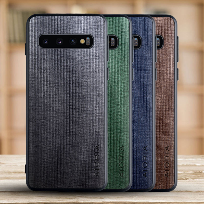 

Cases for Samsung Galaxy S10 5G Plus S10e Cross pattern Funda Coque Classical style Cover for Samsung Galaxy S10 Lite Case