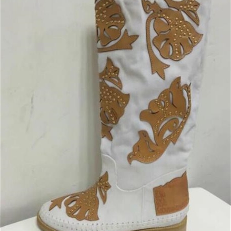 

boots round-foot toe flat rivets studded leather sculpted knee slices high suede martin boots black woman khakis long p63x