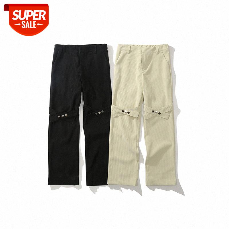 

LawFoo national men's wear lazy style pure color PU leather trousers casual pants #0P3g, Black