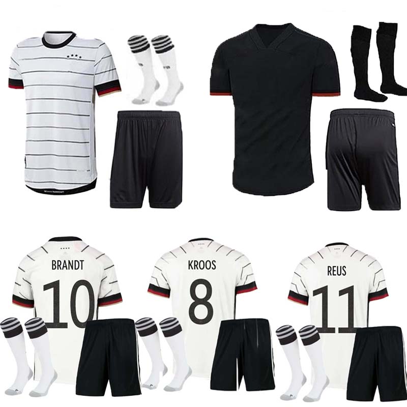 

adult Germany 20 2021 soccer jerseys Home Away kit HUMMELS KROOS DRAXLER REUS MULLER GOTZE KIMMICH football shirt uniforms, Black
