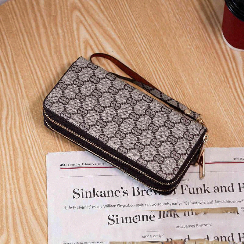 

Large Capacity Printed Single Pull GG Wallet guccie High-end Versatile Medium and Classic Long Women's Holders guccy coin purse, Red;black