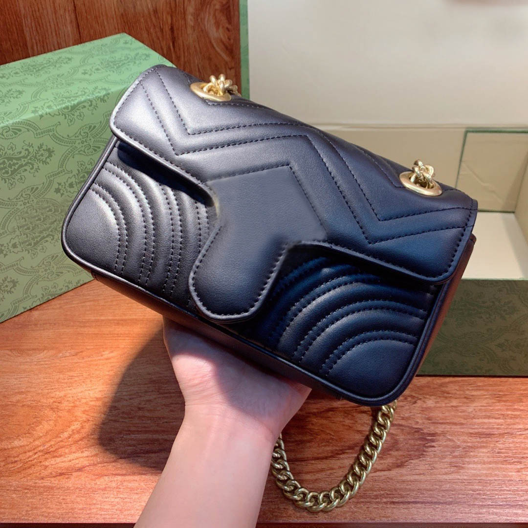 

2021 Luxury designer women's shoulder bags classic high quality crossbody bag leather ladies handbag brand wallet with original box, Extra postage