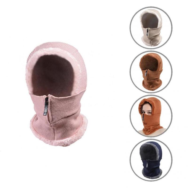 

Berets Woven Acrylic Fiber Multiple Wearing Styles Neck Warmer Scarf For Travel, Grey