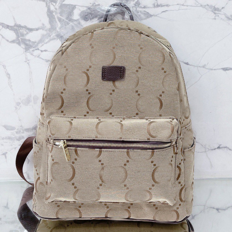 

Canvas Backpack Shoulder Bag Men Women Backpacks Classic letter Travel Luggage School Bags Zipper Satchel Purse Four Size Free Ship