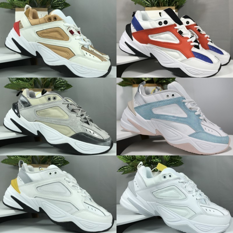 

2021 M2K Tekno Chunky running shoes high quality platinum tint white blue atmosphere grey black khaki Men women trainers sneakers, Og box
