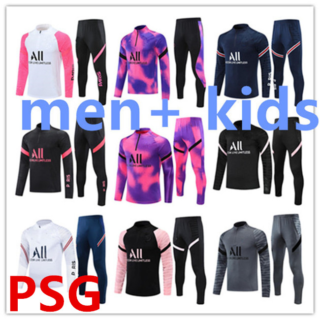 

2021/2022 paris TRACKSUIT TRAINING SUIT mbappe KIDS survêtements SWEATER 21/22 adult chandal set