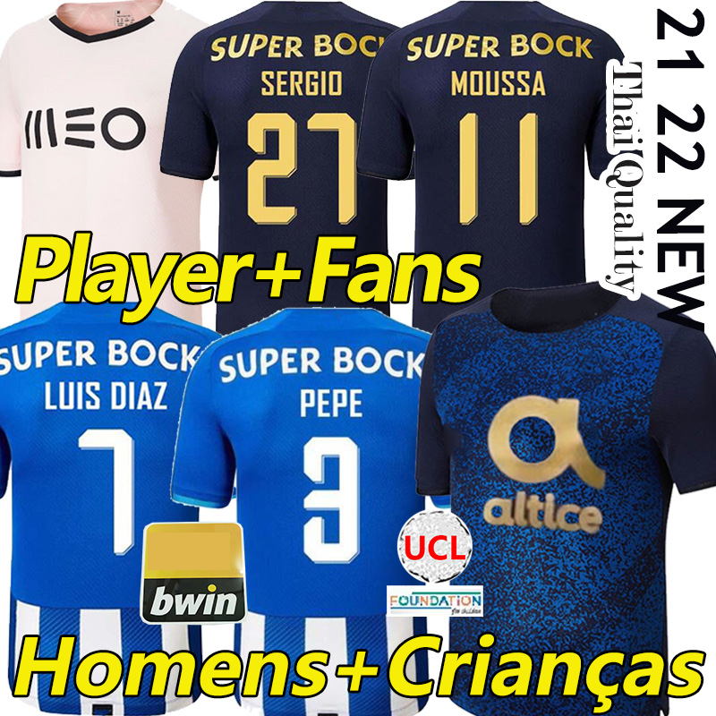 

22/23 MOUSSA soccer jerseys CAMPEOES 30 2022 2023 fans player version SERGIO OLIVEIRA MEHDI LUIS DIAZ MATHEUS PEPE football shirt Men Kids Kit SPECIAL Titulos Futebol, 22-23 special