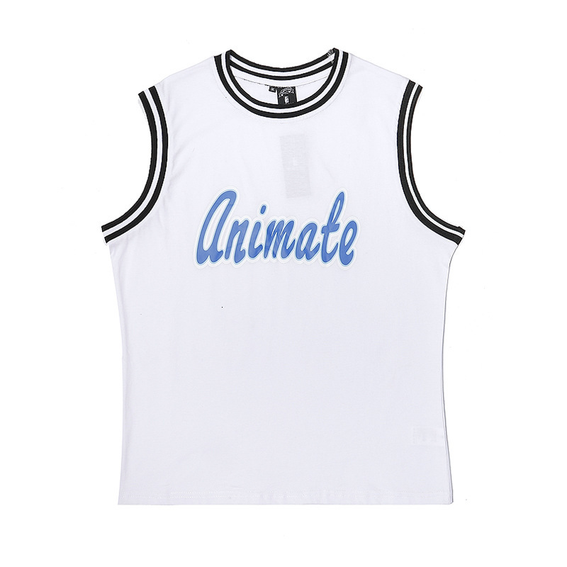 

t shirt 2021 vest for men to wear summer fashion brand sleeveless, White;black