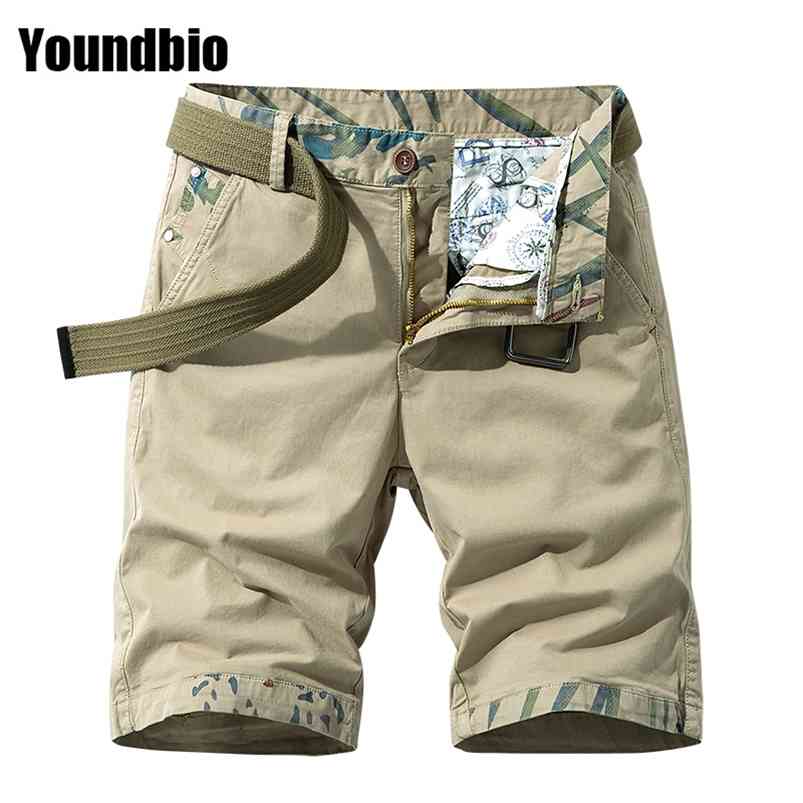 

SUMMER Trend Casual Mens Shorts Cargo Man Loose Work Male Military Shorts Large Size Overalls Shorts Cargo 6XL 210720, Gray
