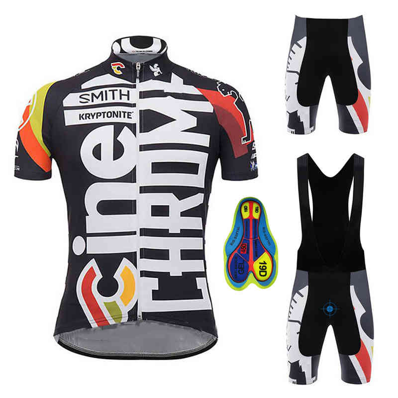 

Summer Cycling Jersey Set 2020 CINELLI Mountain Bike Clothing MTB Bicycle Clothes Wear Maillot Ciclismo Men Cycling Set X0503