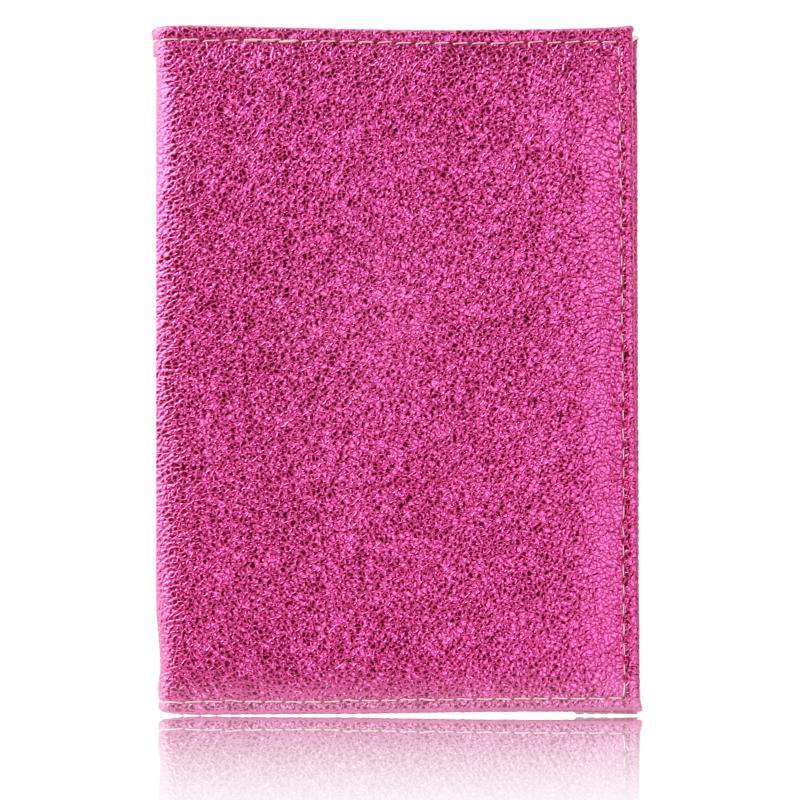 

Card Holders Men's Women's Sparkling Colorful Leather Passport Cover Holder Travel Accessory Lugguge Case With Snap, Gold