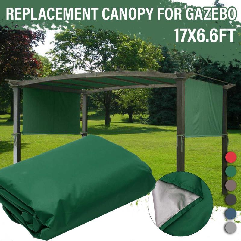 

5.2x2m Outdoor Sun Shade Pergola Canopy Waterproof Garden Patio Shelter Awning Hammock Tent Swing Top Cover Yard Camping
