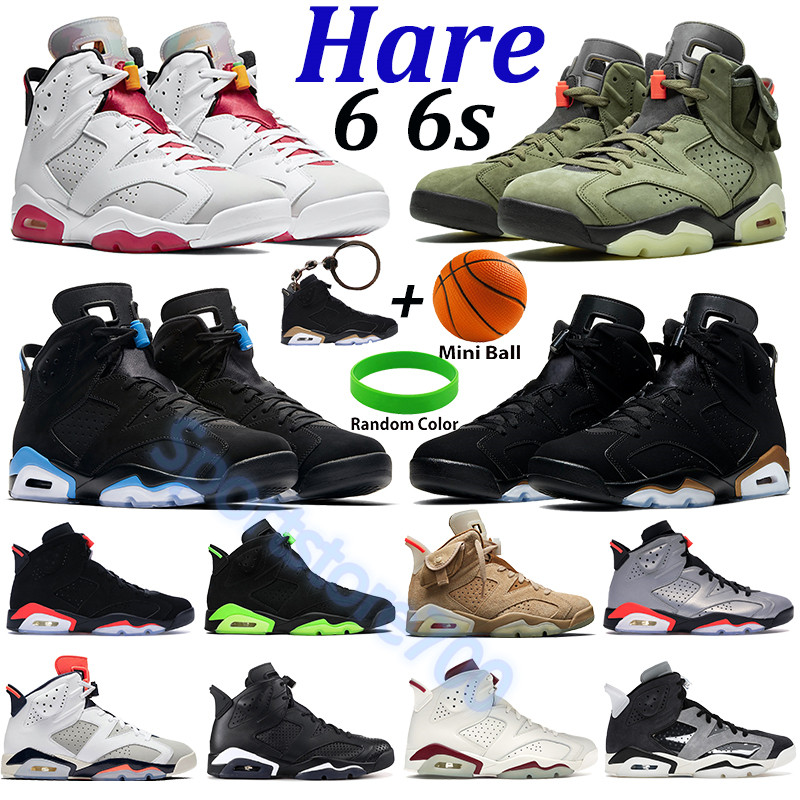 

6 6s basketball shoes hare dmp unc black infrared cactus british khaki reflect silver tinker maroon carmine tech chrome mens high sports sneakers, Bubble wrap packaging