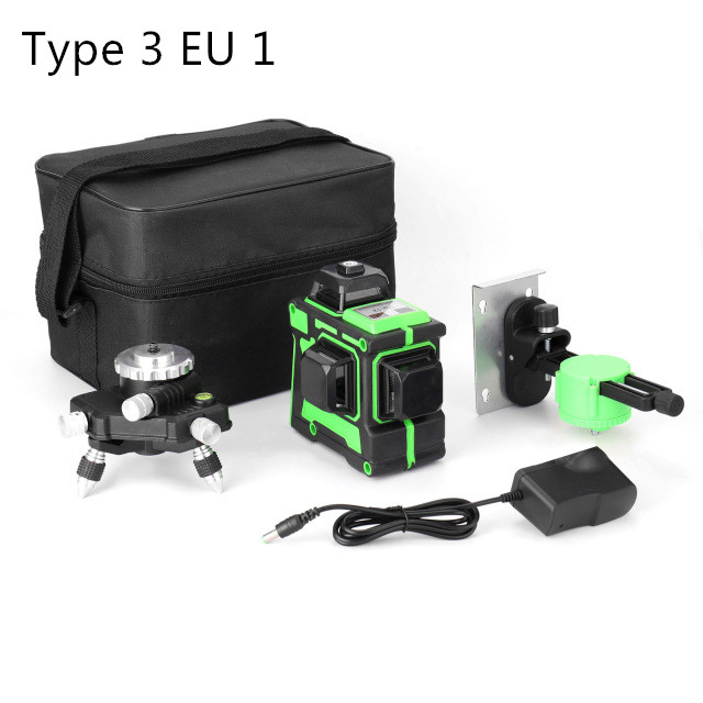 

4D 16 Lines Laser Level Green Line Self-Leveling 360 Degree Horizontal & Vertical Cross With Tripod Outdoor