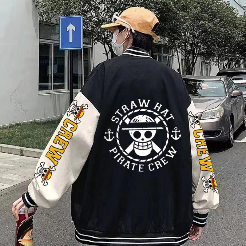 

Men's Hoodies & Sweatshirts Anime One Piece Jacket Women Men Autumn Winter Casual Oversized Coat Fashion Roronoa Zoro Baseball, Turquoise