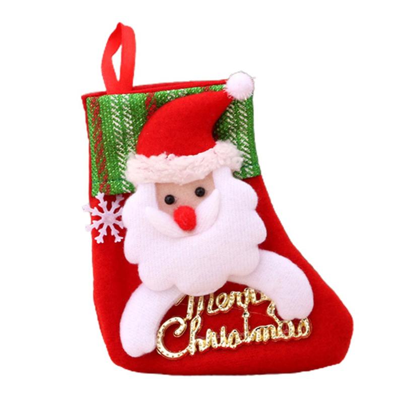 

Christmas Decorations Socks Gift Bag Tree Pendant Cute Cloth