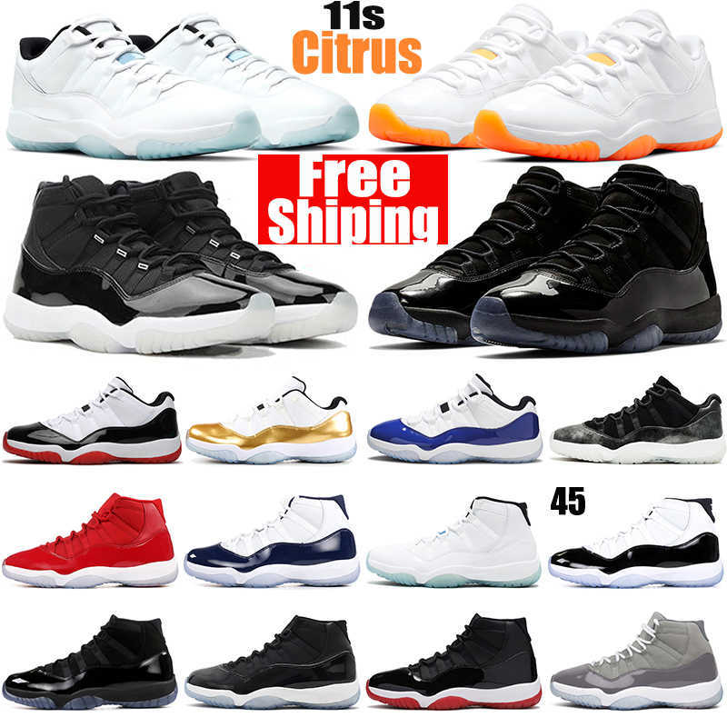 

cheaper Citrus 11s mens basketball shoes jumpman 11 legend blue 25th Anniversary Concord Bred Cap and Gown men women outdoor sports sneakers, 11s university red low