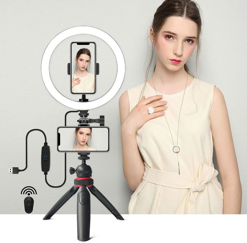 

Professional Photography Tripod Multi-function Adjustable Halo Ring Light Ambient Fill Light