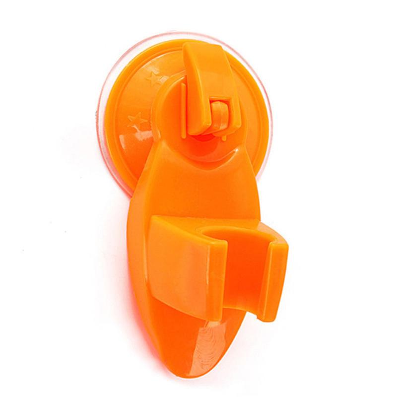 

Shower Room Bathroom Suction Type Chuck Holder Fixed Wall Mount Bracket (Orange) Bath Accessory Set