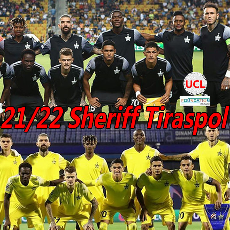 

21/22 Sheriff Tiraspol soccer jerseys home away 2021 2022 Moldova camisetas de fútbol Hansel Zapata Frank Castañeda Luvannor Boban Nikolov football Uniforms shirts, 21-22 home