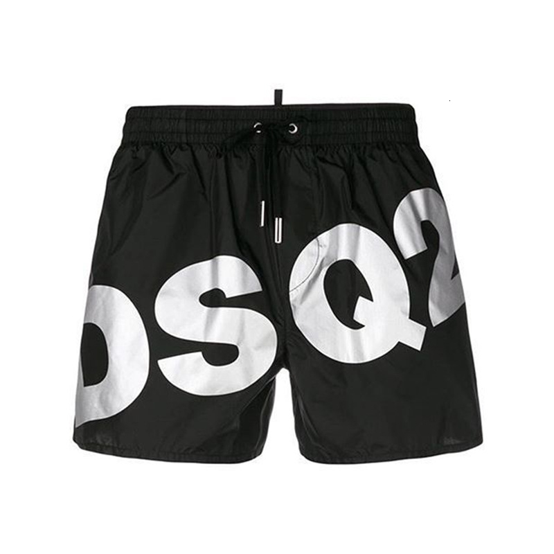 

Ropa Hombre Surf Polyester Beach Wear Mens Letter Print Summer Short Homme Swim Shorts Men Playa Spodenki Board Pantaloni, White;black