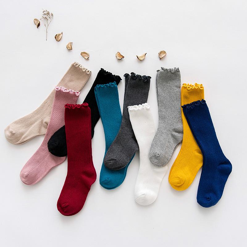 

Footies Lawadka Autumn Winter Baby Girl Stockings Solid Children Long White Black Kids Thing Age For 1 To 10 Years Old 2021, Blue