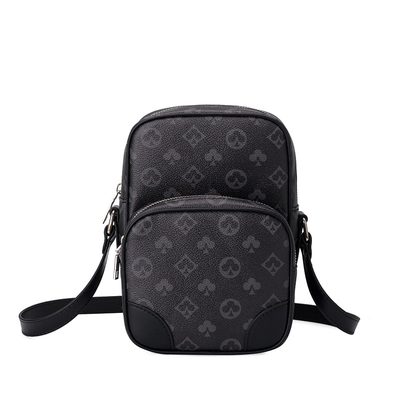

Retro Diagonal luxurys bags Classic Printed Shoulder Design handbag,Crossbody Style,Square Bag For Vertical Camera Storage, Black