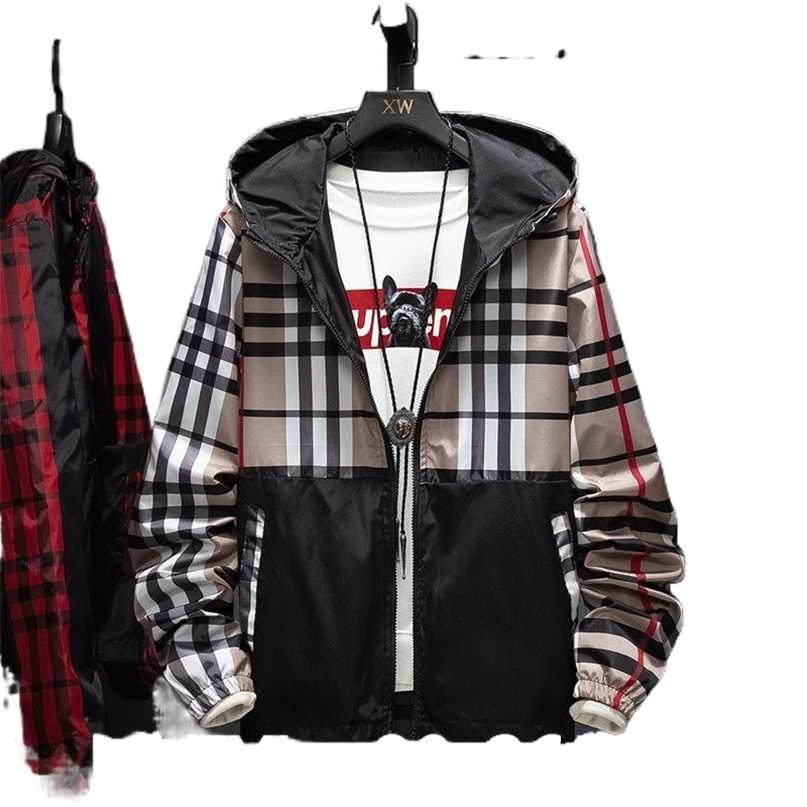 

men's jacket spring and autumn windbreaker Korean version of the trend jackets 211110, 2068 black