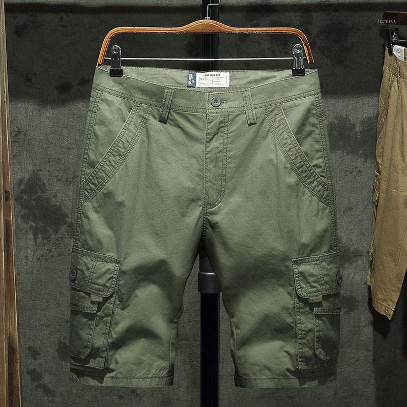 

Men's Shorts 2021 High Quality Men Cargo Camouflage Summer Cotton Casual Multiple Pocket Pants Comfortable, Black