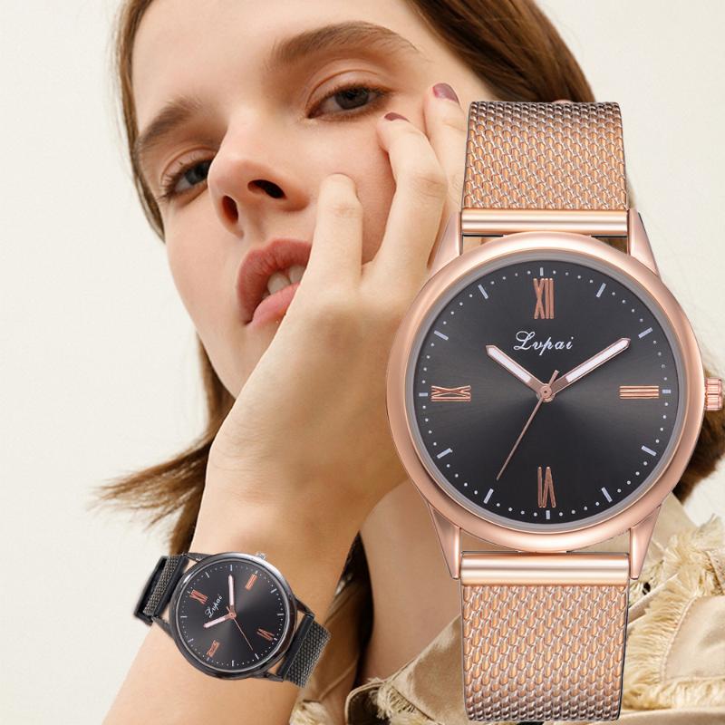 

Wristwatches Lvpai Women's Casual Quartz Silicone Strap Band Watch Analog Wrist Derss Ladies Designer Watches Luxury Women 2021, As the picture shows