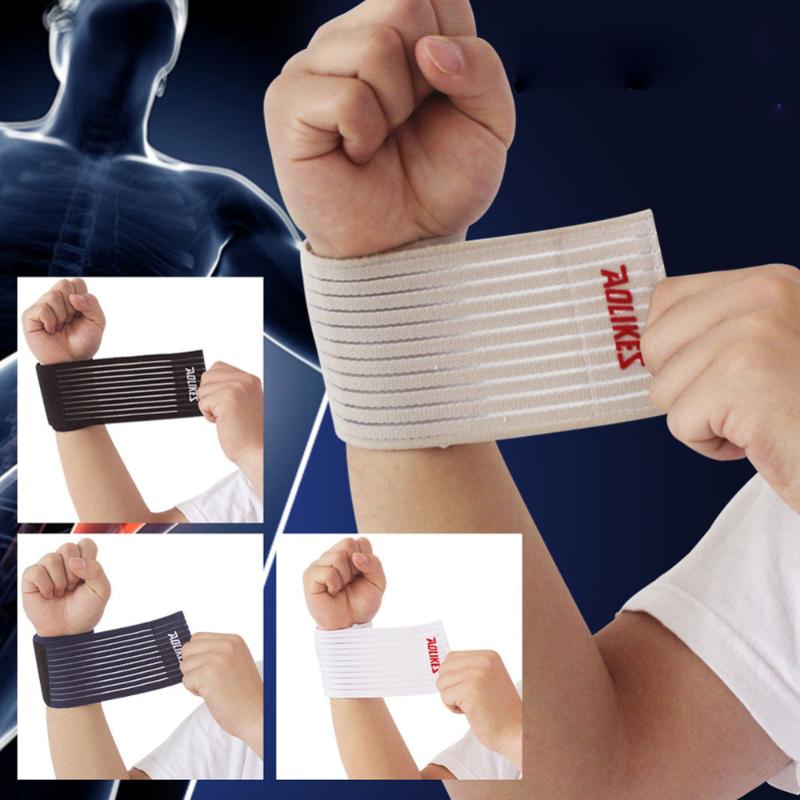 

Breathable Sports Wrist Bandage Basketball Brace Wrap Fitness Tennis Band Sport Elastic GYM Accessory 42.5 * 7.5 Cm Support, Black;red
