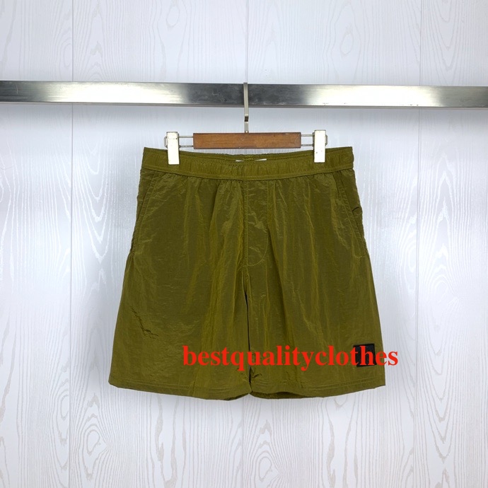 

superclone quality stone 21ss swim shorts waterproof quick drying compass logo-patch badge shawod project pocket Jersey Garment bermuda shel, White;black