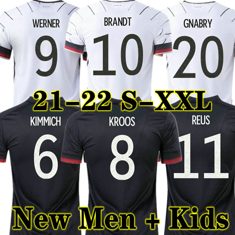 

KROOS 2021 2022 Germany Soccer Jerseys Player version TAH Gundogan REUS GNABRY WERNER 21 22 KIMMICH maillot de foot football Sane Goretzka CAN HAVERTZ MEN + KIDS, Player version away