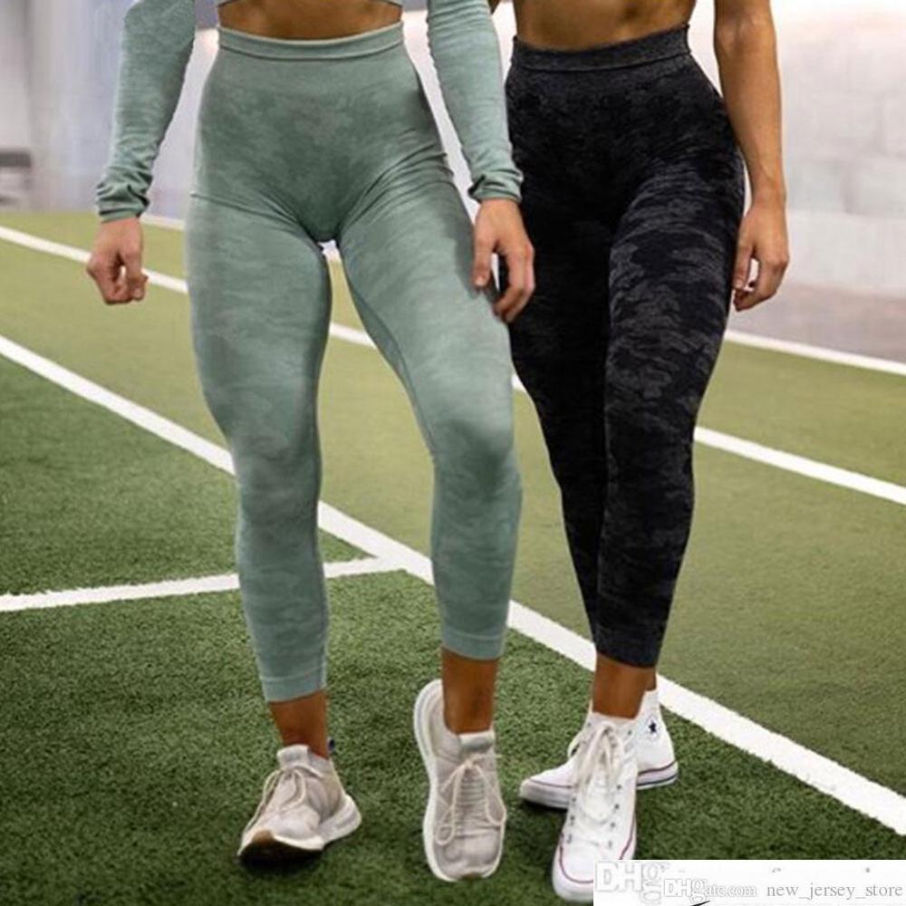 

Vital Seamless Camo Leggings High Waist Women Ladies Fitness Yoga Pants Push Up Gym Sport Shark Leggings Slim Stretch Running Trouserssoccer jersey, Capri - black
