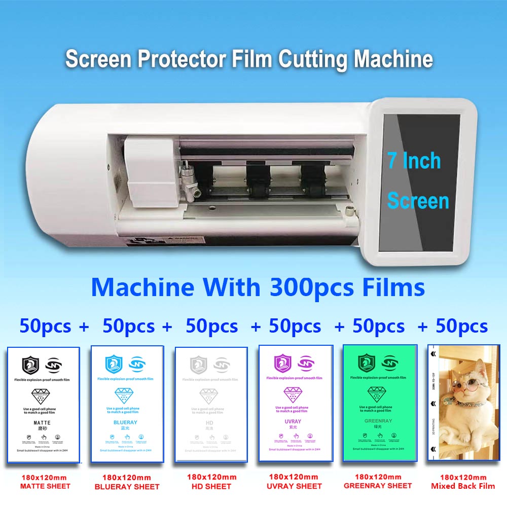 

Screen Protector Film Cutting Machine For iPad Mobile Phone Watch Front Glass Back Cover Protective Hydrogel Sheet Cutter