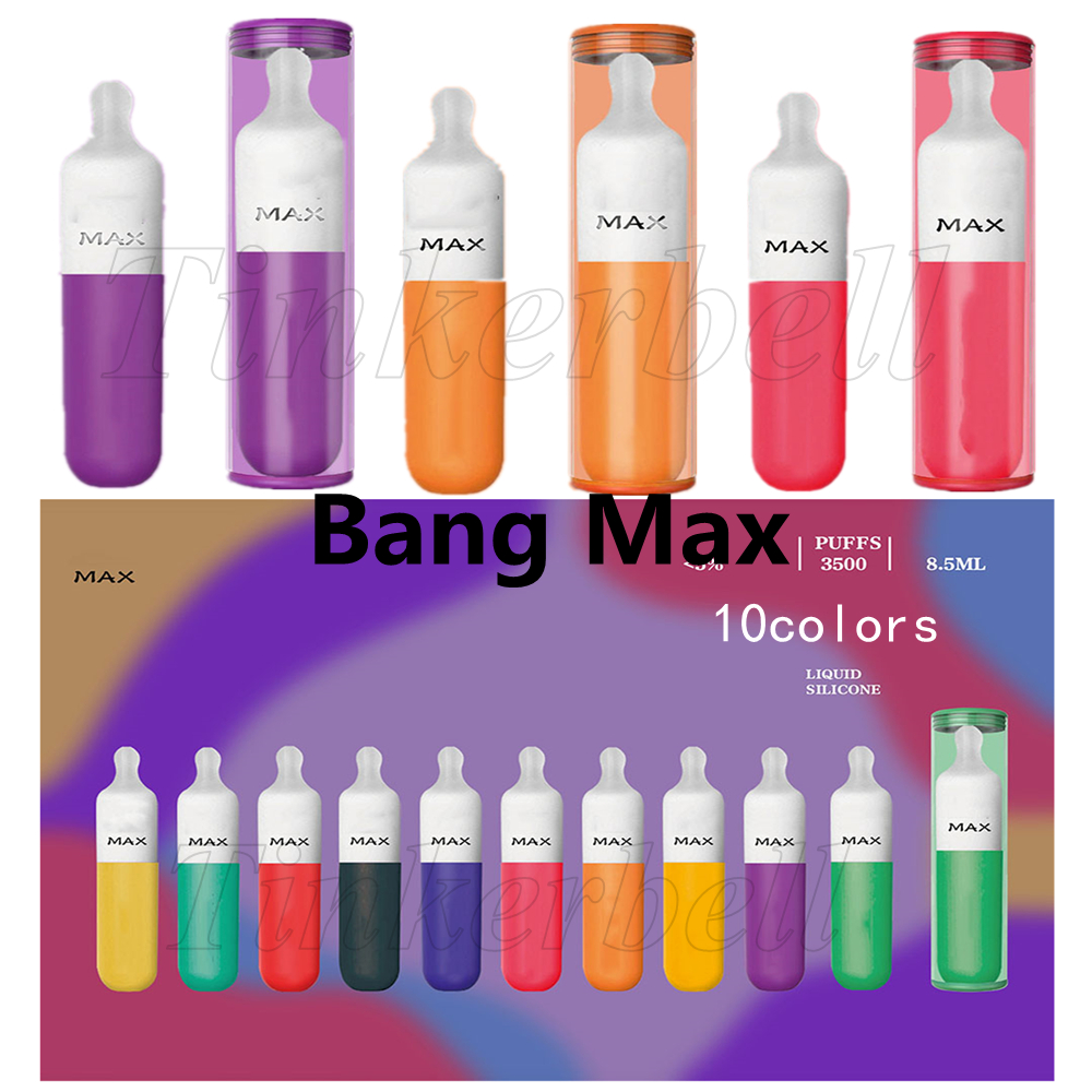 

Bang Max Disposable Vape Pen Device 3500 Puffs E Cigarette 10 Colors Adjustable Vaporizer 1400mAh Battery 8.5ml Pod Puff Plus XXL Hyppe Gunnpod