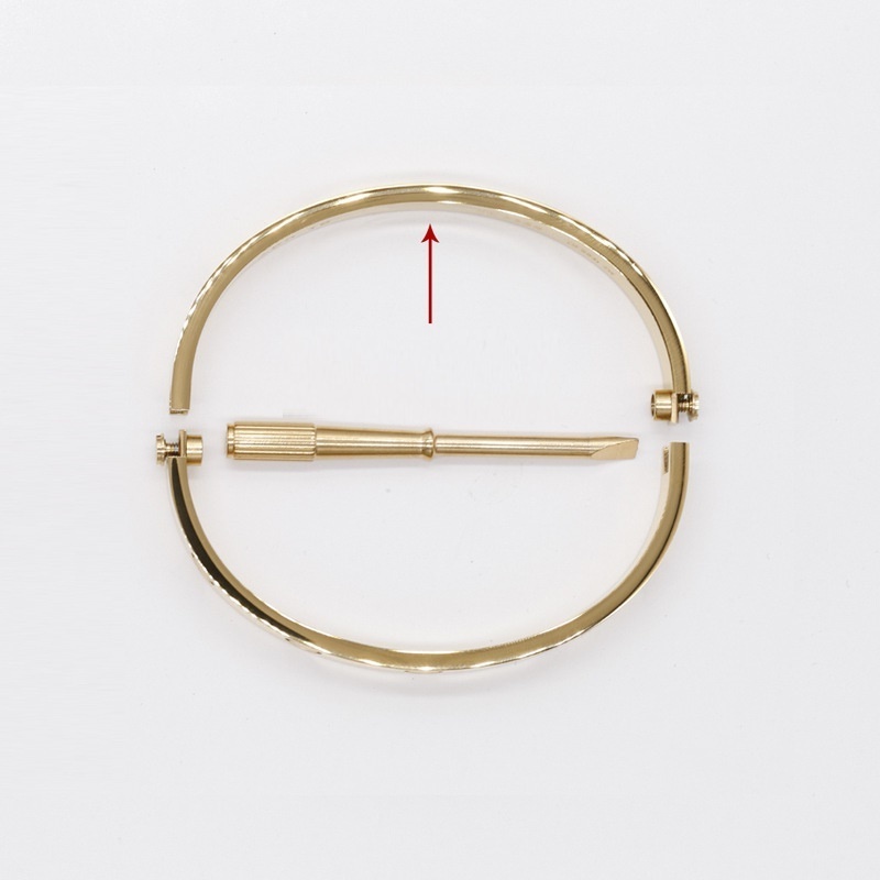 

316L Stainless steel Carti Bracelet bangle Channel Luxury designer Jewelry Screws for men and women couple gift