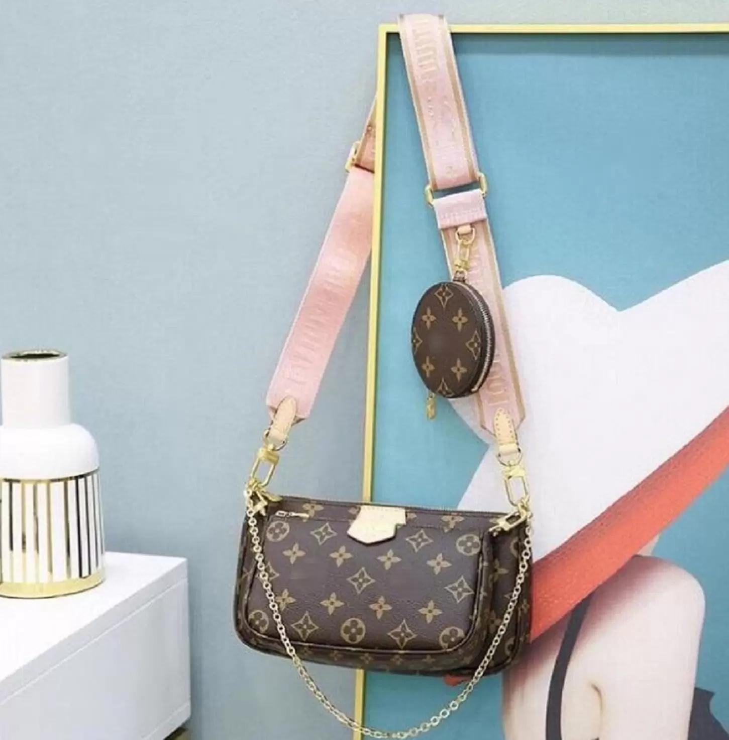 

LVLOUISVITTON bagVUTTON 3pieces set high qulity Designer bag womens handbags MULTI POCHETTE ACCESSORIES crossbody fashion handbag shoulder AAb, No box