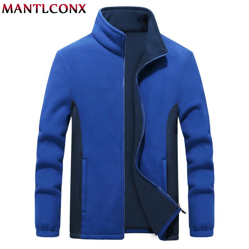 

Men's Jackets MANTLCONX 7XL 8XL 9XL Fleece Mens Jacket Large Sizes Winter Coat Outerwear Big Clothing Warm Overcoats For Men 2021, Red
