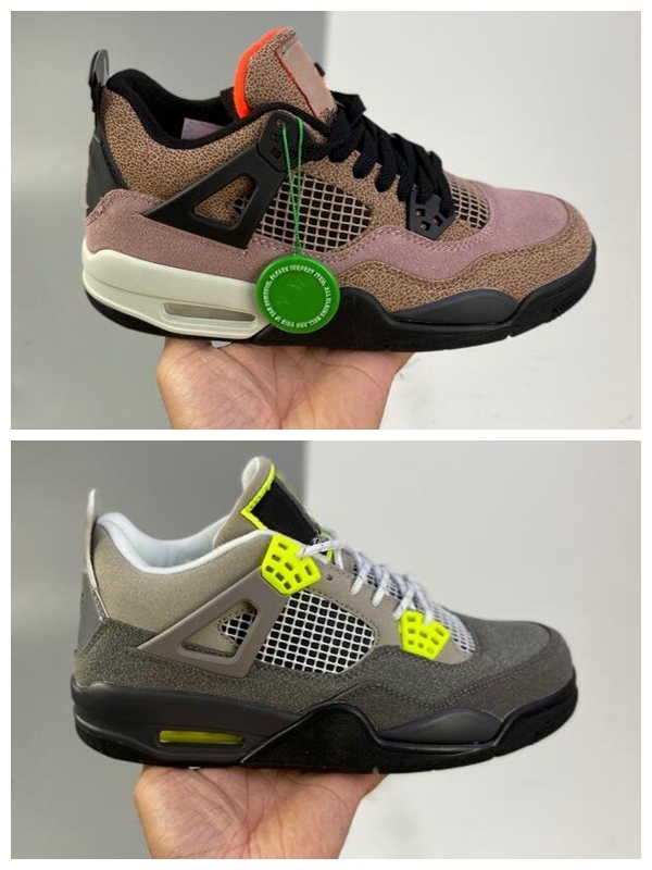 

2021 Top 4 Taupe Haze basketball shoes 4GS black brown Grey Green Men Women Sneakers DJ6249-200 Size36-47