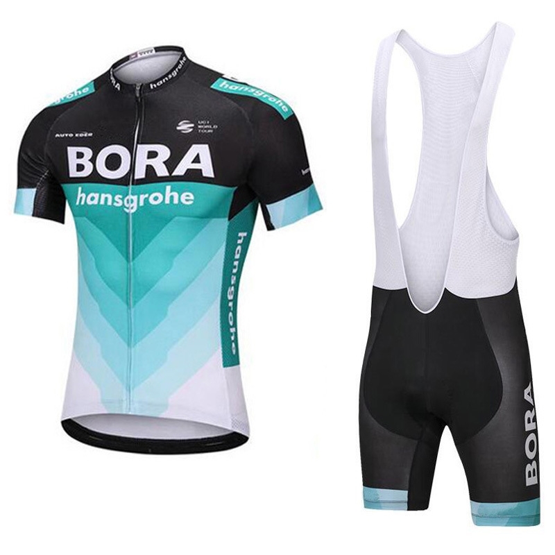 

Team version Bora summer short sleeve cycling suit for men and women, Gray