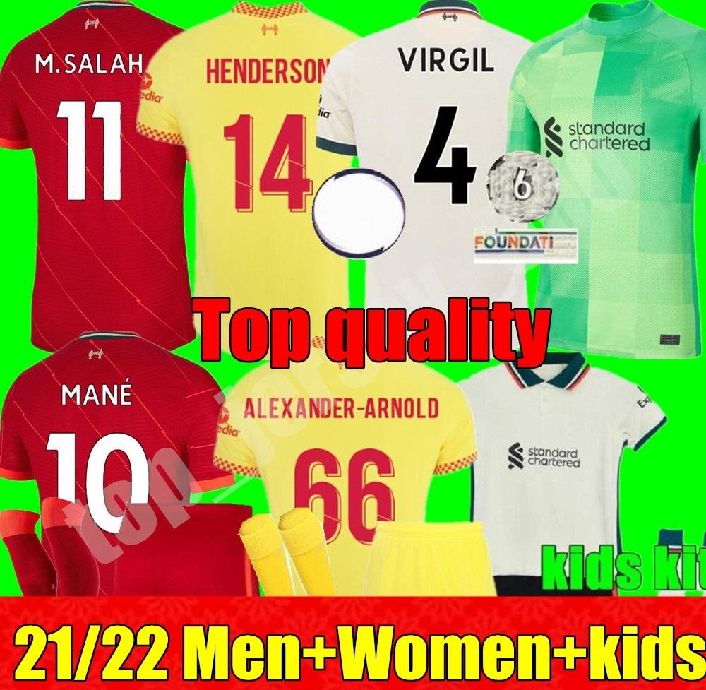 

21 22 lFC adult Men Women kids kit M.SALAH VIRGIL FIRMINO soccer jersey lIvErpool home away 3rd MANE HENDERSON GK A.BECKER DIOGO J. 2021 2022 youth football shirt, Adult gk