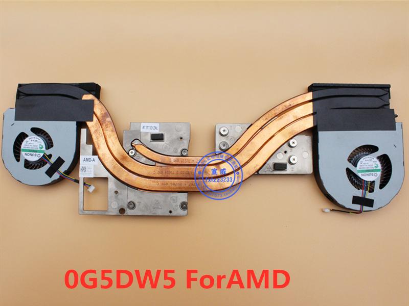 

GPU Cooler Fan/Heatsink For Precision 7720 M7720 055MXD 0G5DW5 EG75150S1-C030-S9A EG75150S1-C040-S9A Radiator Laptop Cooling Pads