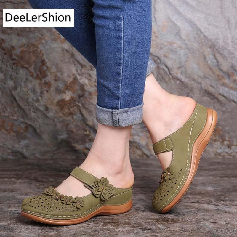 

Women Sandals Woman Rome Wedges Ladies Flower Shoes Summer Women'S Comfortable Multiple Colors Footwear Plus Size, Black