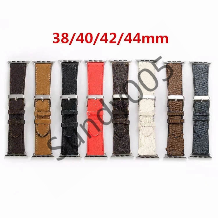 

New Design Leather Strap for Apple Watch Band Series 6 5 4 3 2 40mm 44mm 38mm 42mm Bracelet for iWatch Belt S05