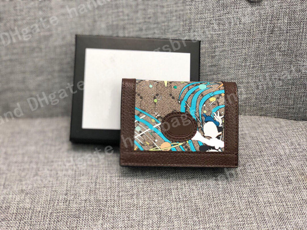 

NEW luxurys designers cardholder Classic Casual printing Credit Card Holders pvc Leather Wallet