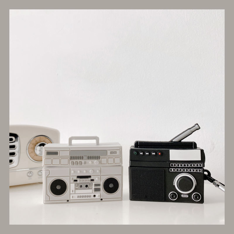 

Designers Airpods Retro phonograph silicone wireless headset case Luxurys shockproof cases With hook Accessories For airpod 1 2 pro 3 hight quality good nice