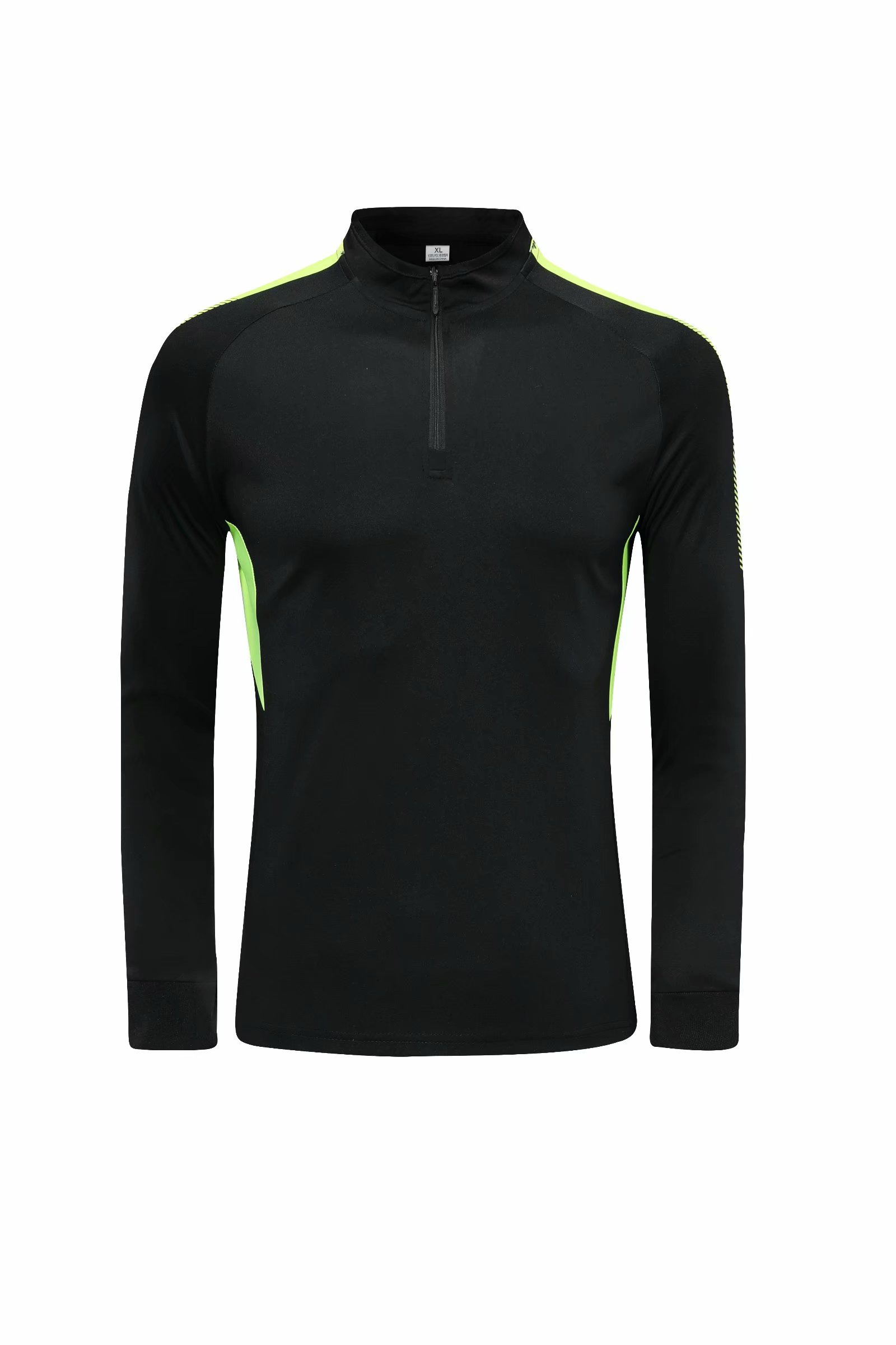 

#C04 Can be customized soccer Tracksuit Track kit running jacket chandal training suits sports wear And trousers, Black