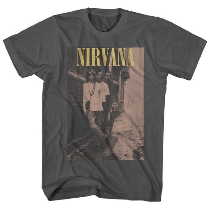 

Nirvana Cobain Men's t Shirt 2021 Summer Retro Rock Tshirt 100% Cotton Clothing Hip Hop Streetwear Male Casual T-shirts Men, White;black